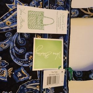 NEW Vera Bradley Windsor Navy Tie Tote Bag